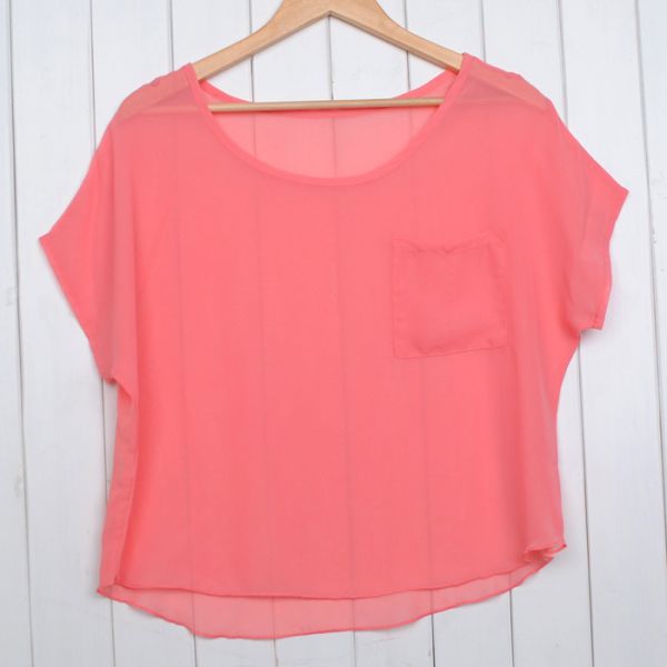 Blusa Chiffon Rosa