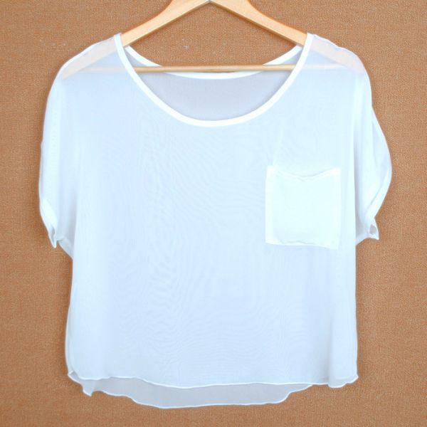 Blusa Chiffon Branco